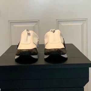 Chic White and Black Sneakers